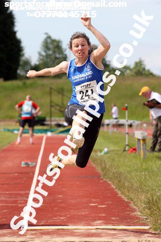 Womens long jump, 2019 NEMA Track and Field Champs, Monkton. Photo:  David T. Hewitson/Sports for All Pics